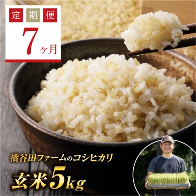 《定期便7ヶ月》栽培期間中減農薬・有機肥料栽培 西会津産米コシヒカリ 玄米 5kg F4D-1206