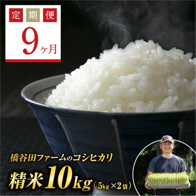 《定期便9ヶ月》栽培期間中減農薬・有機肥料栽培 西会津産米コシヒカリ 精米 10kg(5kg×2袋)
