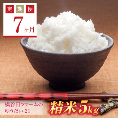 《定期便7ヶ月》 西会津産米 ゆうだい21 精米 5kg F4D-1228