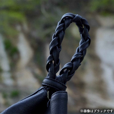 ZICA(じか) 猪の革を使ったトートバック「綱」ブラック F4D-1056
