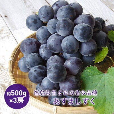 《先行予約》あずましずく 約1.5kg (約500g×3房) ぶどう F4D-0076