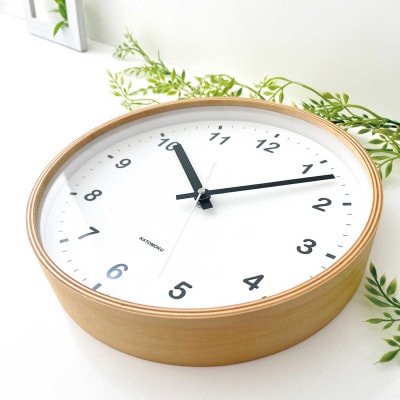 郡上市　掛け時計　KATOMOKU plywood clock km-33M