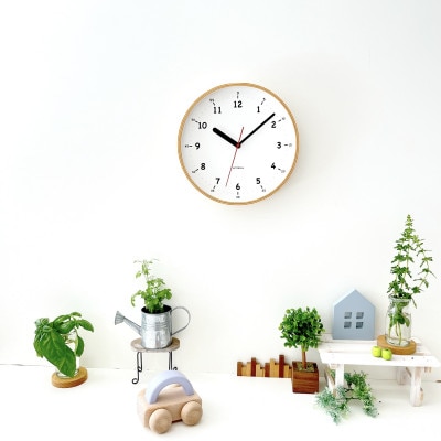 郡上市　掛け時計　KATOMOKU plywood clock 10 ナチュラル km-76N