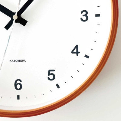 郡上市　掛け時計　KATOMOKU plywood clock ライトブラウン km-36M
