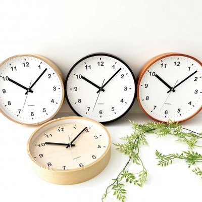 郡上市　掛け時計　KATOMOKU plywood clock ライトブラウン km-36M