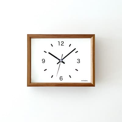 掛け・置き時計 KATOMOKU Dual use clock 2 km-53B 木製 インテリア