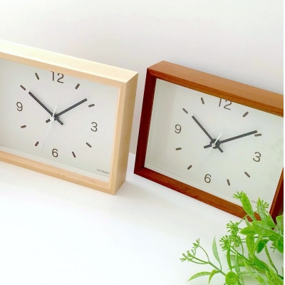 掛け・置き時計 KATOMOKU Dual use clock 2 km-53B 木製 インテリア