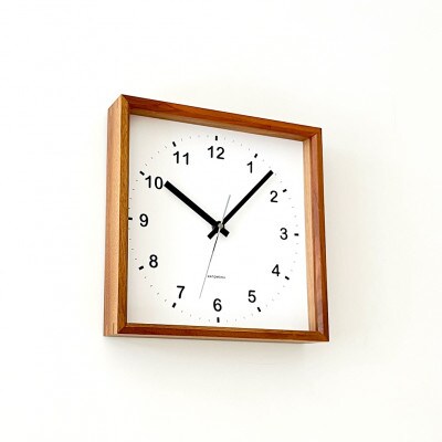 掛け時計 KATOMOKU Square clock km-37B 木製 四角  インテリア