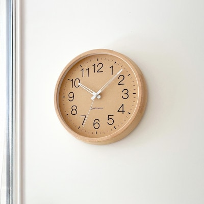 掛け時計 KATOMOKU Muku clock2 km-45NA 木製 無垢 インテリア