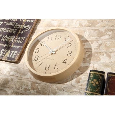 掛け時計 KATOMOKU Muku clock2 km-45N 木製 無垢 インテリア