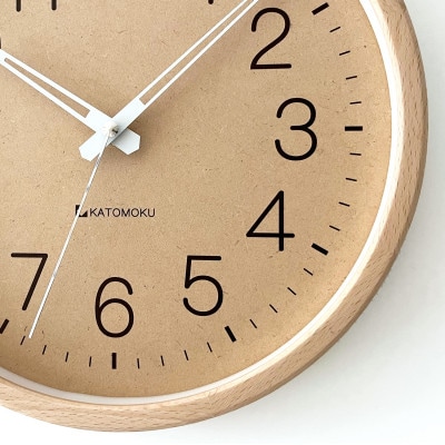 掛け時計 KATOMOKU Muku clock2 km-45NA 木製 無垢 インテリア