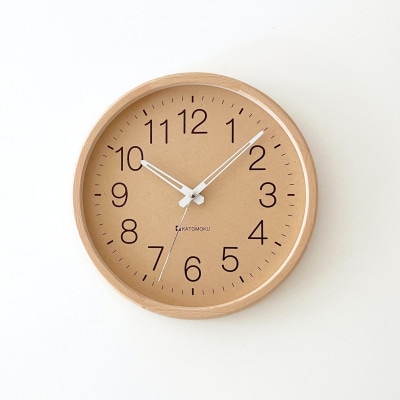 掛け時計 KATOMOKU Muku clock2 km-45NA 木製 無垢 インテリア