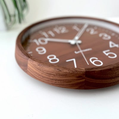 掛け時計 KATOMOKU Muku clock 2 Walnut km-46WA 木製 インテリア