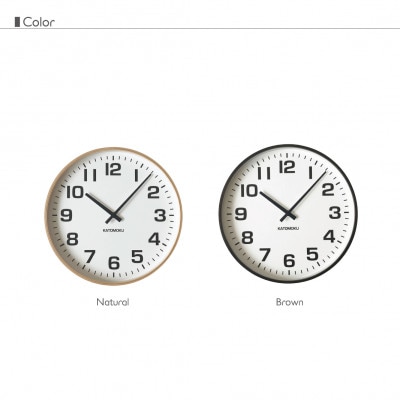 掛け時計 KATOMOKU Plywood clock km-92N 木製 曲げわっぱ インテリア