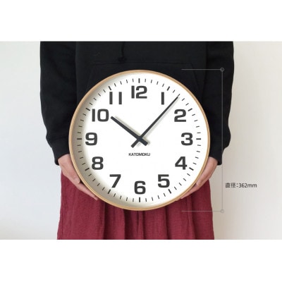 掛け時計 KATOMOKU Plywood clock km-92N 木製 曲げわっぱ インテリア