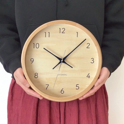 掛け時計 KATOMOKU Muku clock  km-83 木製 無垢 インテリア