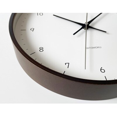 掛け時計 KATOMOKU Plywood clock km-80B 木製 曲げわっぱ インテリア