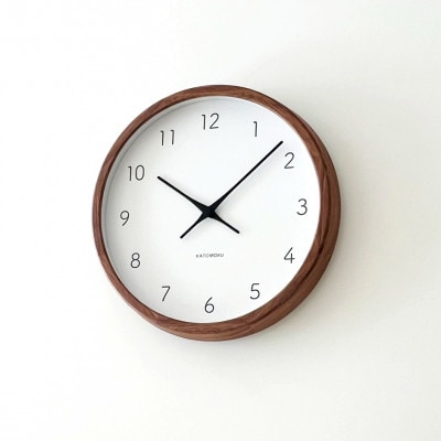 掛け時計 KATOMOKU Muku clock km-93WA 木製 無垢 インテリア