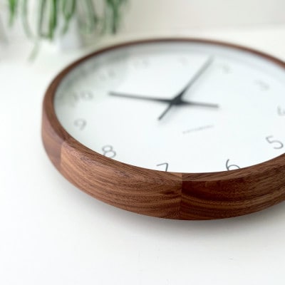 掛け時計 KATOMOKU Muku clock km-93WA 木製 無垢 インテリア