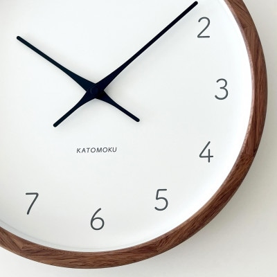 掛け時計 KATOMOKU Muku clock km-93WA 木製 無垢 インテリア