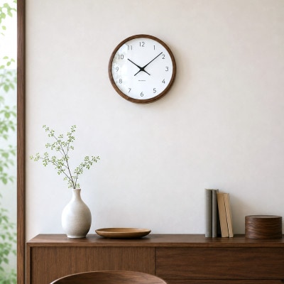 掛け時計 KATOMOKU Muku clock km-93WA 木製 無垢 インテリア