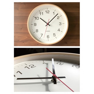 掛け時計 KATOMOKU Plywood clock km-61N 木製 曲げわっぱ インテリア