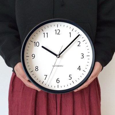 掛け時計 KATOMOKU Muku clock 4 km-57B 木製 無垢 インテリア