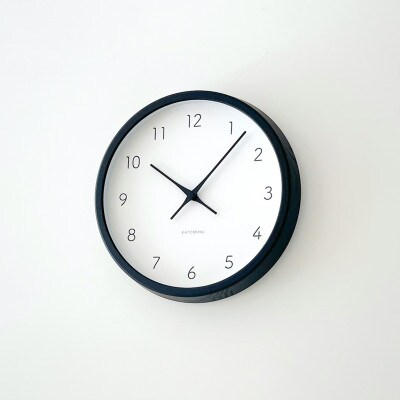 掛け時計 KATOMOKU Muku clock 7 km-60BK 木製 無垢 インテリア