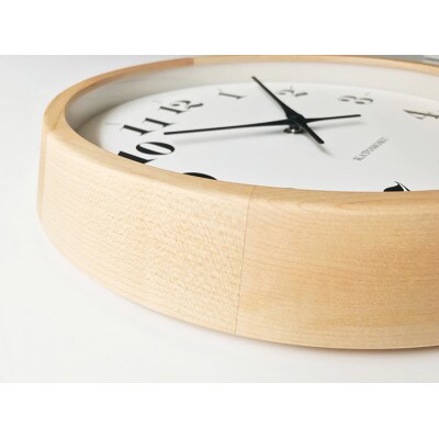 掛け時計 KATOMOKU Muku clock km-98N 木製 インテリア
