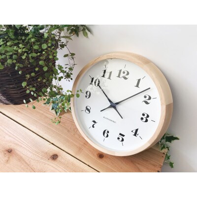 掛け時計 KATOMOKU Muku clock km-98N 木製 インテリア