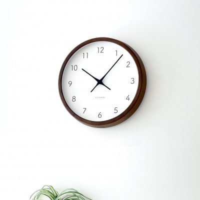 KATOMOKU Muku clock 7 ブラウン km-60BR 木製 無垢 インテリア