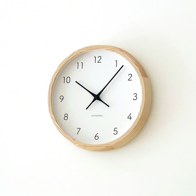 掛け時計 KATOMOKU Muku clock 7 km-60N 木製 無垢 インテリア