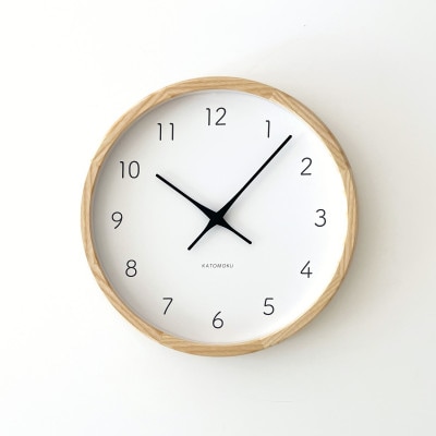 掛け時計 KATOMOKU Muku clock 7 km-60N 木製 無垢 インテリア