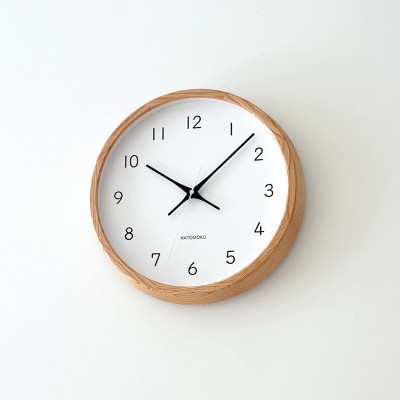 KATOMOKU Muku clock オーク km-104OA 木製 掛け時計 インテリア