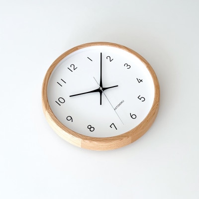 KATOMOKU Muku clock オーク km-104OA 木製 掛け時計 インテリア