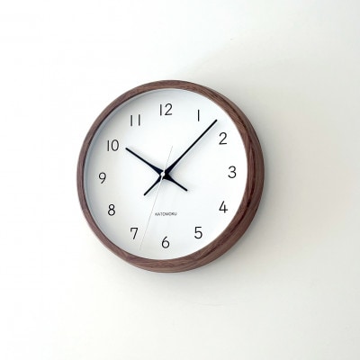 KATOMOKU Muku clock ウォールナット km-104WA 木製 掛け時計 インテリア