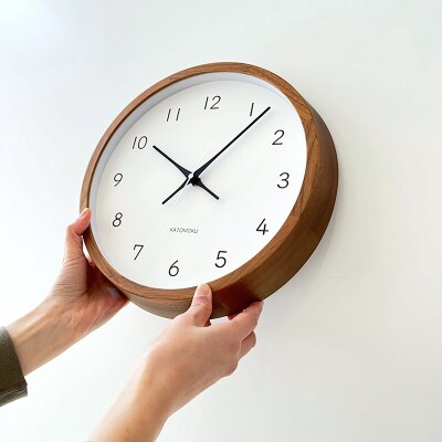 掛け時計 KATOMOKU Muku clock km-104WA 木製 インテリア