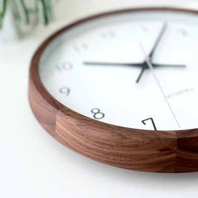 KATOMOKU Muku clock ウォールナット km-104WA 木製 掛け時計 インテリア