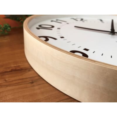 掛け時計 KATOMOKU Plywood clock km-106NA　曲げわっぱ インテリア