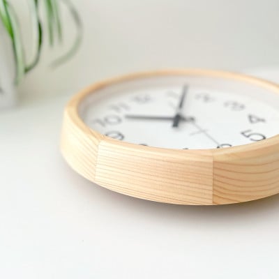 掛け時計 KATOMOKU Muku clock km-108HI 木製 インテリア