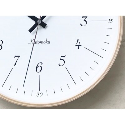 掛け時計 KATOMOKU Plywood clock km-110NA　 曲げわっぱ インテリア