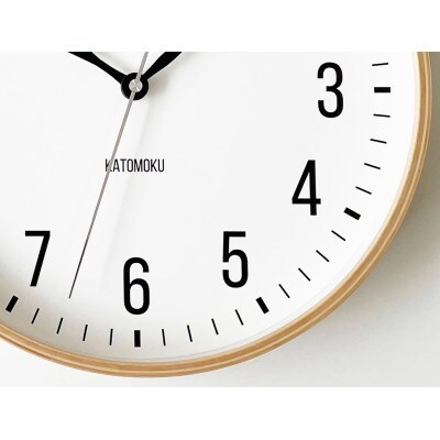掛け時計 KATOMOKU Plywood clock km-111NA　曲げわっぱ インテリア