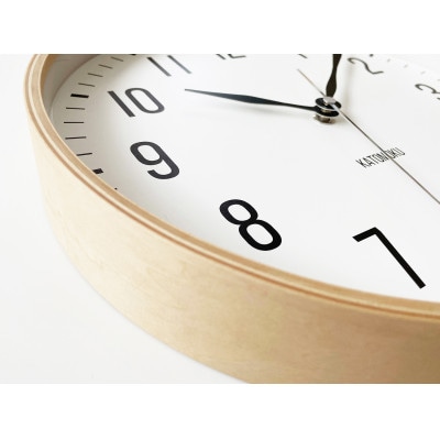 掛け時計 KATOMOKU Plywood clock km-111NA　曲げわっぱ インテリア