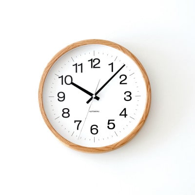 掛け時計 KATOMOKU Muku clock オーク km-113OA 木製 インテリア