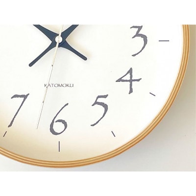 掛け時計 KATOMOKU Plywood clock km-119BL　 曲げわっぱ インテリア