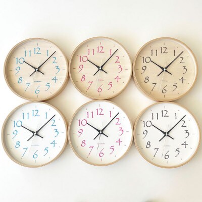掛け時計 KATOMOKU Plywood clock km-119LP 曲げわっぱ インテリア