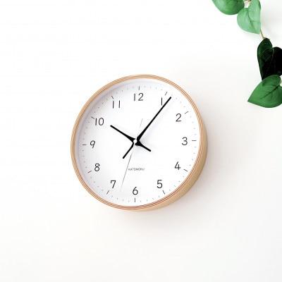 掛け時計 KATOMOKU Plywood clock ブラック km-121BK インテリア