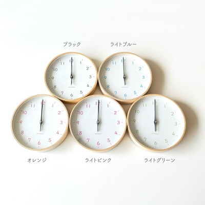 掛け時計 KATOMOKU Plywood clock ブラック km-121BK インテリア
