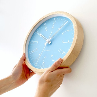 掛け時計 KATOMOKU Muku clock km-141LB 木製 インテリア