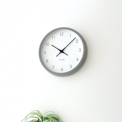掛け時計 KATOMOKU Muku clock 7 グレー km-60GR